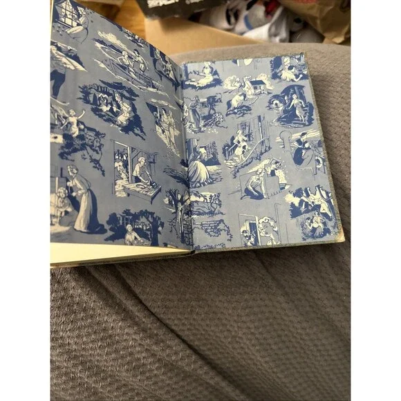 Nancy Drew Vintage 1954 #32 The Scarlet Slipper Mystery Carolyn Keene Blue Tweed - Picture 10 of 10